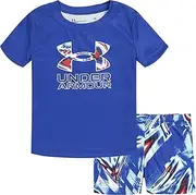 [Under Armour] UA KYLO DYE BIG LOGO2 PC SET, ROYAL PRINT SU22, 3/6M