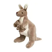 Kangaroo Plushs Toy Plushs Toys Cuddly Toy Mother And Child Kangaroo Soft Toy Kangaroo Plushs Toy Fluffys Plushs Doll Hypoallergenic Fabric