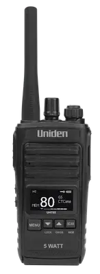 Uniden UH755 - 5 Watt UHF CB Splashproof Handheld Radio