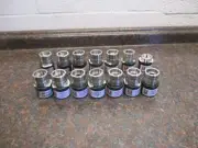 SET OF 14 HUSKIE STAINLESS STEEL U DIES CRIMPER CRIMPPING DIES NEW