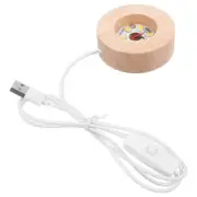Crystal Sphere Stand Night Light Base Round Display for Crystals