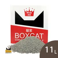 在飛比找PChome24h購物優惠-【國際貓家】BOXCAT紅標-頂級除臭無塵貓砂11L(11k