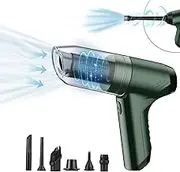 Mingzhe Handheld Vacuum Cordless 19000Pa Powerful Suction and Blowing 3 in 1 Dust Buster Air Blower and Hand Pump Vacuum Cleaner 120W High Power Wet and Dry Brushless Portable Cleaner Rechargeable Han