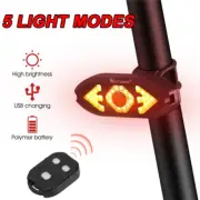 MTB Bike Wireless Remote Control Taillight Bicycle LED Indicator Turn Rear Light