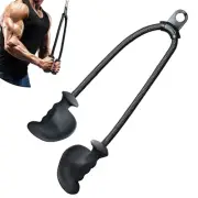 Ergonomic Tricep Rope Pull Down Attachment, Upgraded Long Triceps Rope Cable ...