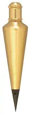 NEW JOHNSON 108 BRASS PLATED 8OZ CONE PLUMB BOB 6245187 NEW IN PACK