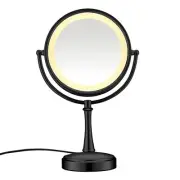 Conair Reflections Double-sided Incandescent Lighted Vanity Makeup Mirror, 1x/7x