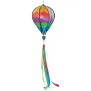 Hot Air Balloon Wind Spinner Windmill Windsock Rainbow Outdoor Garden Hanging