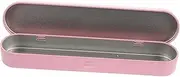 ZUNOXAZ Box Tinplate Box Tongue Scraper Tweezers Craft Storage Container Metal Storage Tins Small Metal Tin Mini Storage Container Small Storage Tin Small Metal Container Pink Iron