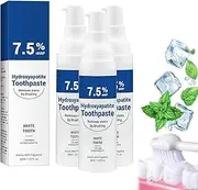 7.5% Hydroxyapatite Toothpastes, Nano Hydroxyapatite Toothpaste 7.5 for Enamel Protection and Tooth Strengthening Sensitive Teeth, Gentle Mint, Fresh Breath, Deep Cleaning (3Pcs)