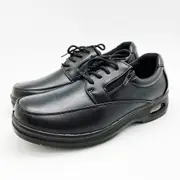 MR.RAKUCHIN日本頂級黑皮鞋工作鞋氣墊皮鞋1290黑(男段)25 25.5cm-零碼出清