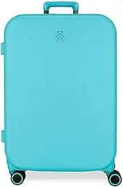 [Enso] Annie Medium Suitcase Blue 48x70x28 cm Rigid 4.3 kg TSA Lock ABS 4.3 kg 94.08LExtensible, Blue, One Size, Medium Suitcase