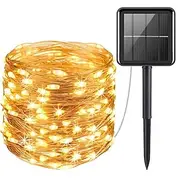 ElegantWeddingReceptionParty Outdoor Solar LED String Lights Wedding Decoration 10M 33ft 100 LED 8 Lighting Modes Waterproof Fairy Lights Garden Christmas W