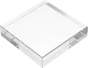 Transparent Square Paperweight Home Decor Glass Paperweight Statue Square Glass Paperweight Crystal Paperweight Clear Paper Weights for Office Desk Glass Paper Weight White Crystal