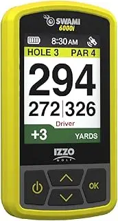 Izzo Swami 6000 Handheld Golf GPS Water-Resistant Color Display with 38,000 Course Maps & Scorekeeper