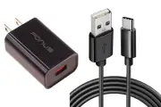 For Galaxy S20/S21/S23/FE 6ft Long USB-C Cable 18W Fast Home Charger Type-C Cord