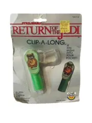 Wicket Ewok Figure Jedi Clip-A-Long Craft Master Vtg Crayon Holder SEALED BMC3