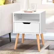 ALFORDSON Bedside Table Nightstand Storage Cabinet White