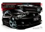 Holden Commodore VE SS PHANTOM A3 FRAMED PRINT (HC321)