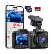 Dash Cam Front and Rear, Ecomoment 4K+1080P Dual Dash Camera for Cars, Built-...