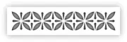 Border Pattern #1 Stencil - Choose a Size - Laser-Cut Reusable Plastic