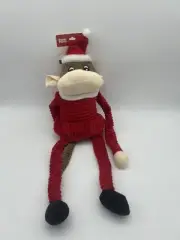 Zippypaws Holiday Crinkle Santa Monkey XL*FREE SHIPPING*