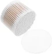 Cabilock 500pcs Baby Ear Swabs With Double Ended Cotton Tips Wooden Sticks For Safe And Ear Cleaning Ideal For Makeup Removal And Beauty Applications
