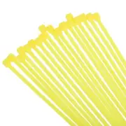 250PCS Cable Zip Ties 14 Inch Self-Locking Nylon Wire Ties Yellow