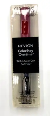Revlon ColorStay Overtime 16HR Liquid Lip Color ,SOFTFLEX- 010 NON STOP CHERRY