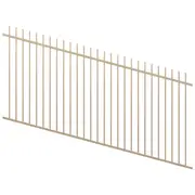 ProtectorAl 1201 - 2400 x 1200mm Primrose Raked Up to 15º Picket Top Pool Fence Panel