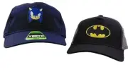 Sonic The Hedgehog & Batman Youth Snapback Hat Multi-Color Lot 2 OSFM Adjustable