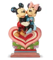 Disney Traditions Heart to Heart Mickey & Minnie Mouse Jim Shore Figurine