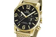 TW Steel Chronograph MB24 Black Dial Gold Stainless Steel Unisex Watch