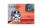 Twilight Sticker Clear Vinyl Style D (Crest)