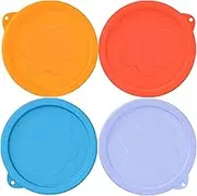 2 Cup Silicone Replacement Lids Storage Cover for Pyrex 7200-PC and Anchor Hocking Glass Bowls (Container not Included) 4 Pack Microwave, Dishwasher and Freezer Safe