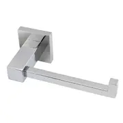 ACA Square Bathroom Toilet Roll Holder Tissue Paper Hook Chrome