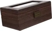 SAFIGLE Box Desktop Wood Watch Box Vanity Wristwatch Display Case for Women Bracelet Organizer Elegant Design for Home Durable Compact Storage