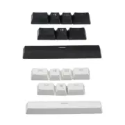 PBT Keycap 8 for Key Douhle Shot Black White Through Keycap For Coolermast