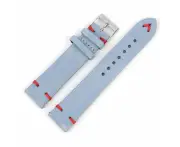 Timex 20mm Range compatible Suede Watch Straps - Blue & Red