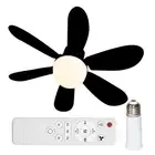 Ceiling Fan LED Light E27 with Extender Socket Fan Light for Living Room Kitchen