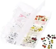 60pcs Cherry Nail Rhinestones Nail Art Rhinestones Gems Fashionable Nail Accessory Chic Nail Charms for Women
