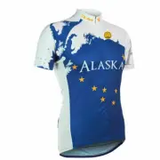 Mens Retro team ALASKA Cycling Jersey Bicycle Jersey Cycling Shirt Cycling Tops