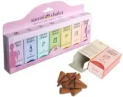 Sacred Chakra Incense Cones Fragrances 70 Cone Gift Pack - 7 mini packs