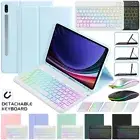 Backlit Keyboard Mouse Smart Case For Samsung Galaxy Tab S7 S8 S9 FE A7 A8 A9+