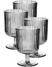 [Hottie] Rubie Wine Glass Set Of 4 in Grey