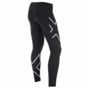 2XU Womens Compression Mid-Rise Tight Black White