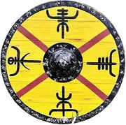 Medieval Authentic King Finehair Viking Battleworn Shield, RAGNAR, Viking Gift, Battle Ready viking shield, Norse Viking Shield,viking gift