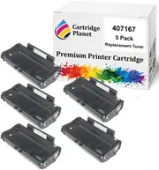 5 Pack Compatible Toner Cartridge for Ricoh 407167 TYPE-SP100LS (1,200 Pages) for Lanier Ricoh SP100 SP100E SP112