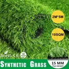 2x5M 10SQM Synthetic Grass Turf Artificial Plastic Fake Plant Lawn Flooring Mat