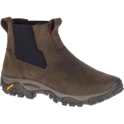 Merrell Z37112 Mens Brown Suede Moab Adventure Chelsea Polar WP Boot Size 9M